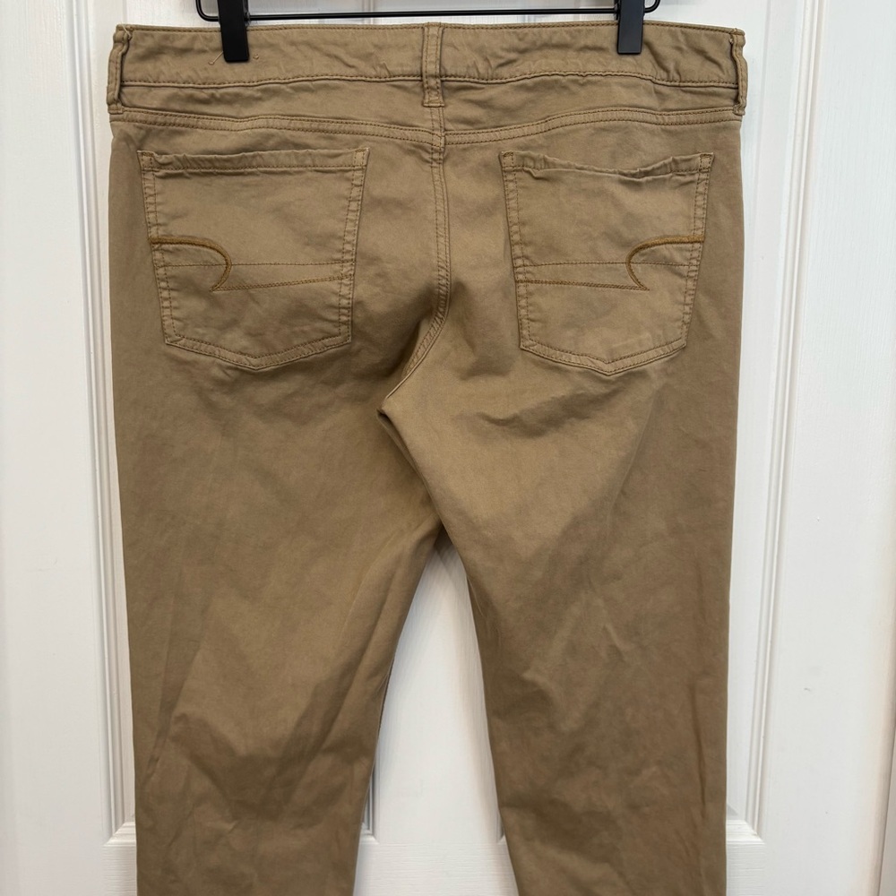 Khaki Stretch Jeggings | American Eagle 14 - Picture 8 of 10